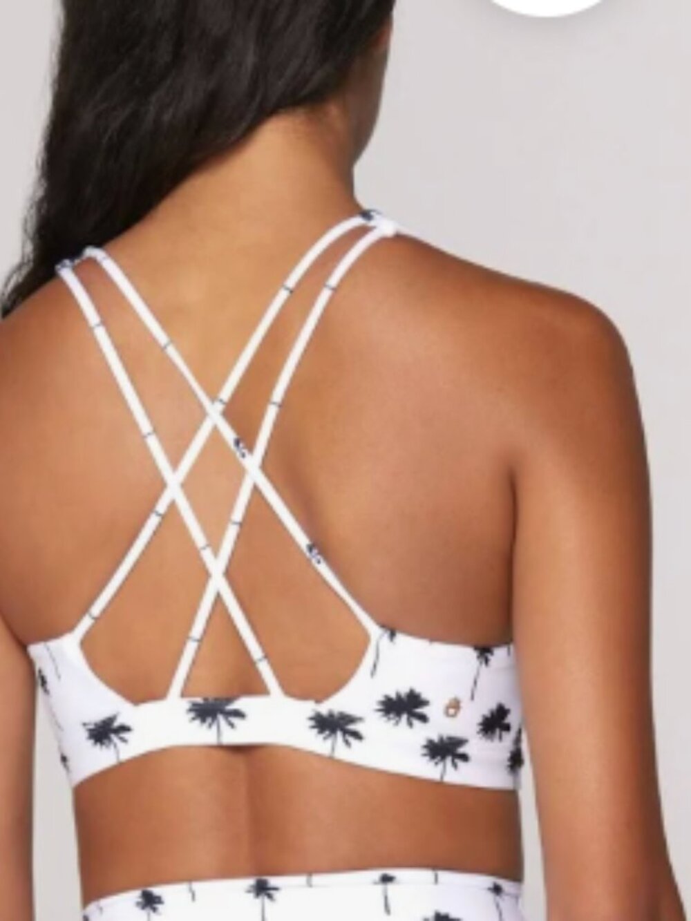 Spiritual Gangster Palm Tree Printed Studio Sports Bra - Picture 2 of 6